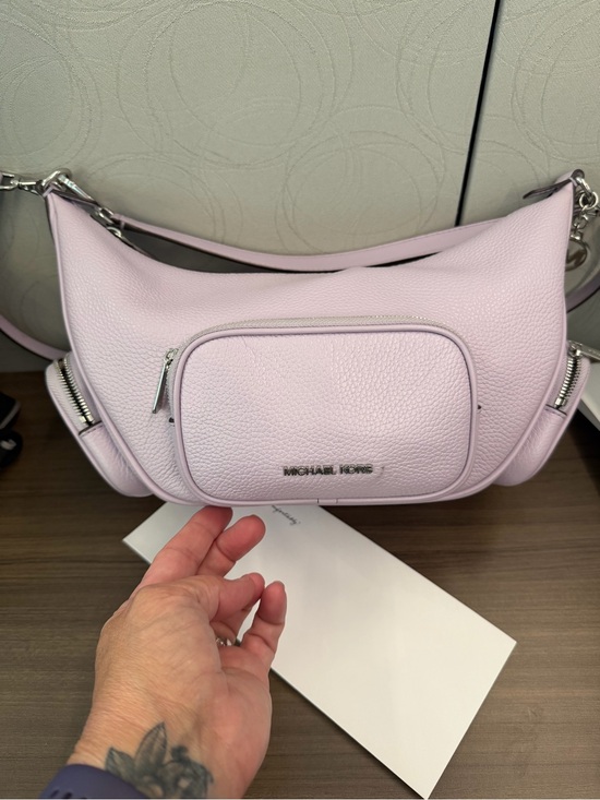 Michael Kors Handbags - Michael Kors Light Lilac Pebbled Leather Crossbody Shoulder Bag